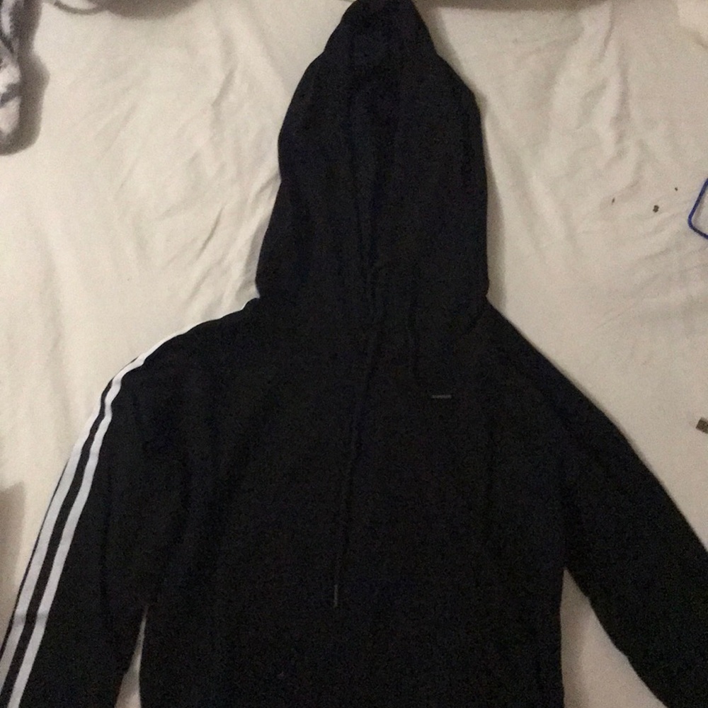 Striped cropped hoodie